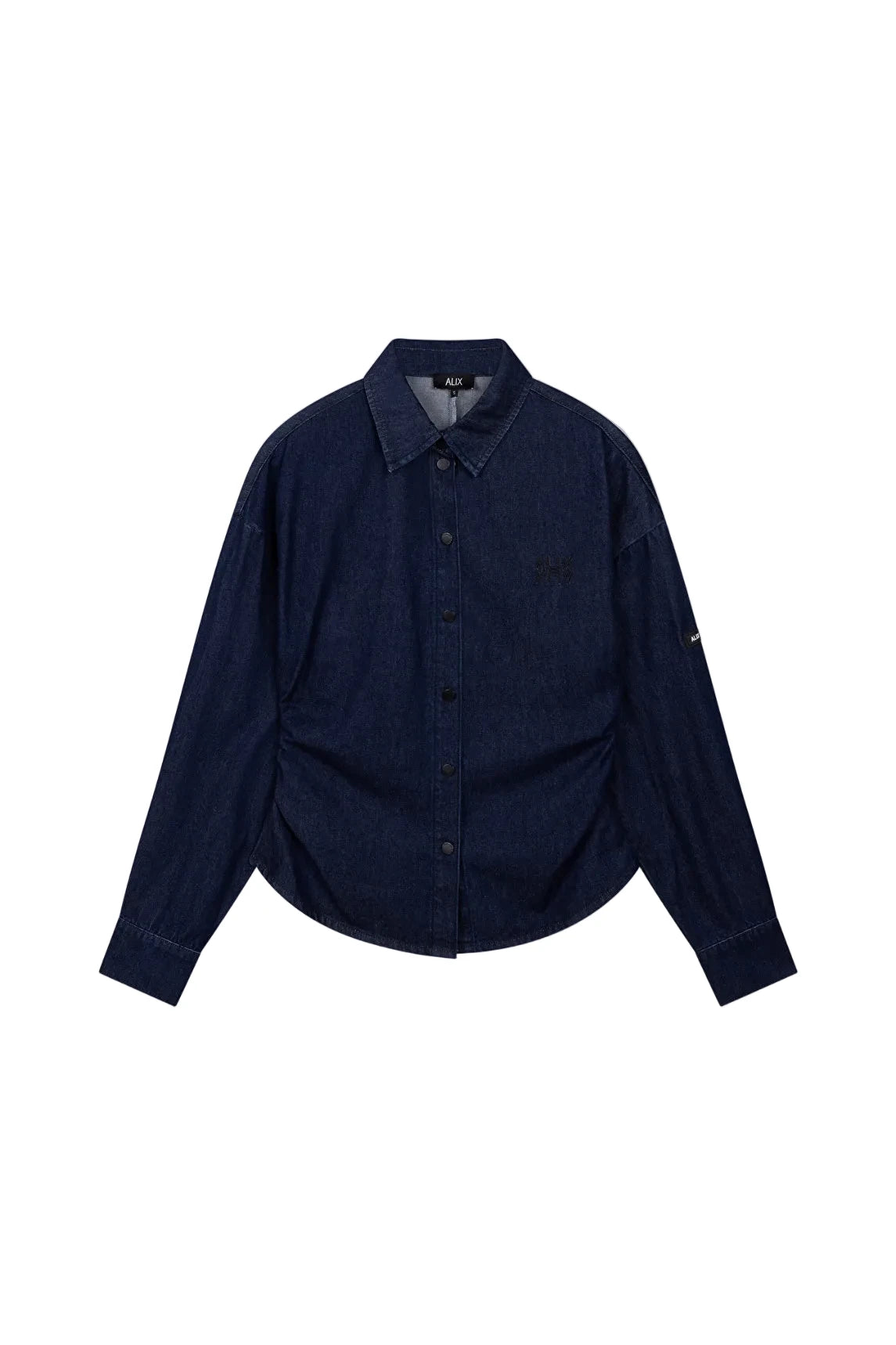 Alix The Label Fitted Waist Denim Blouse