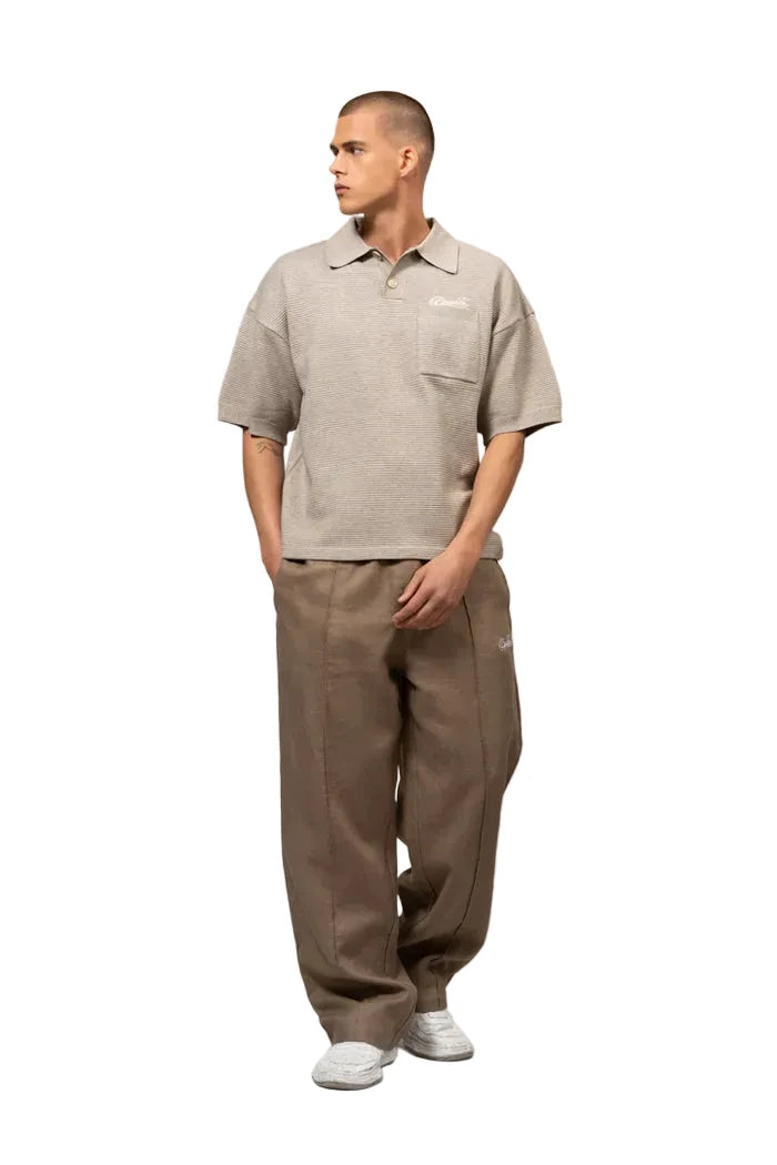 Equalité Saint Knit Polo Taupe