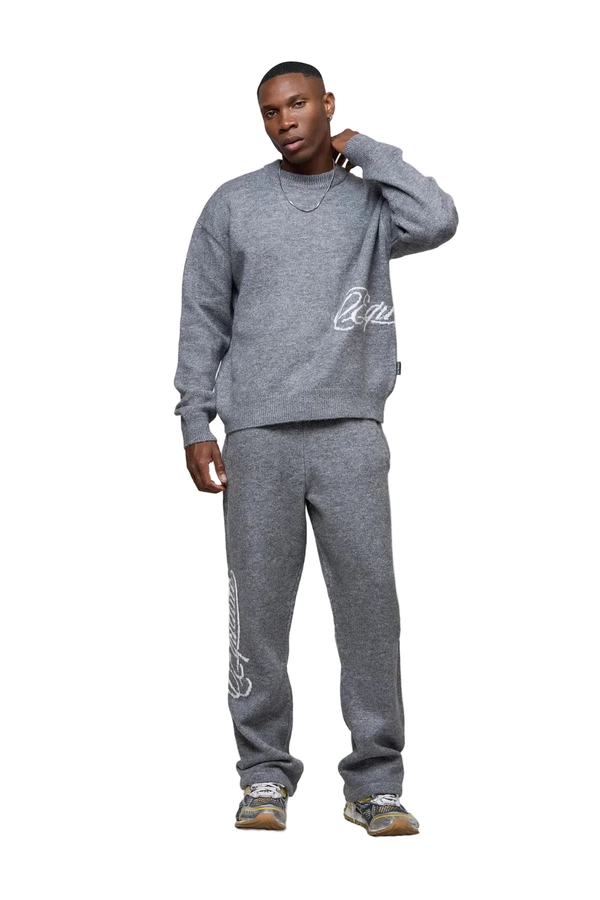 Equalité Fluffy Knit Sweater Grey