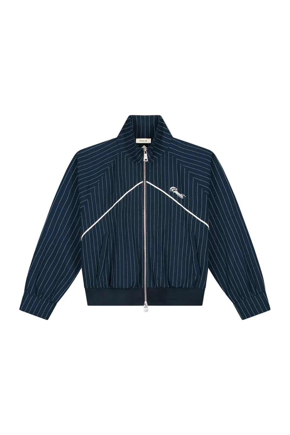 Equalité Lucien Track Jacket Navy Pin Stripe