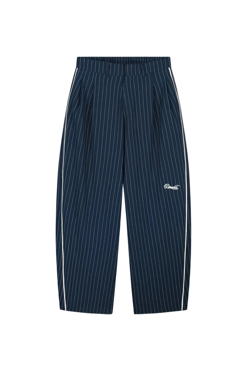 Equalité Lucien Track Pants Navy Pin Stripe