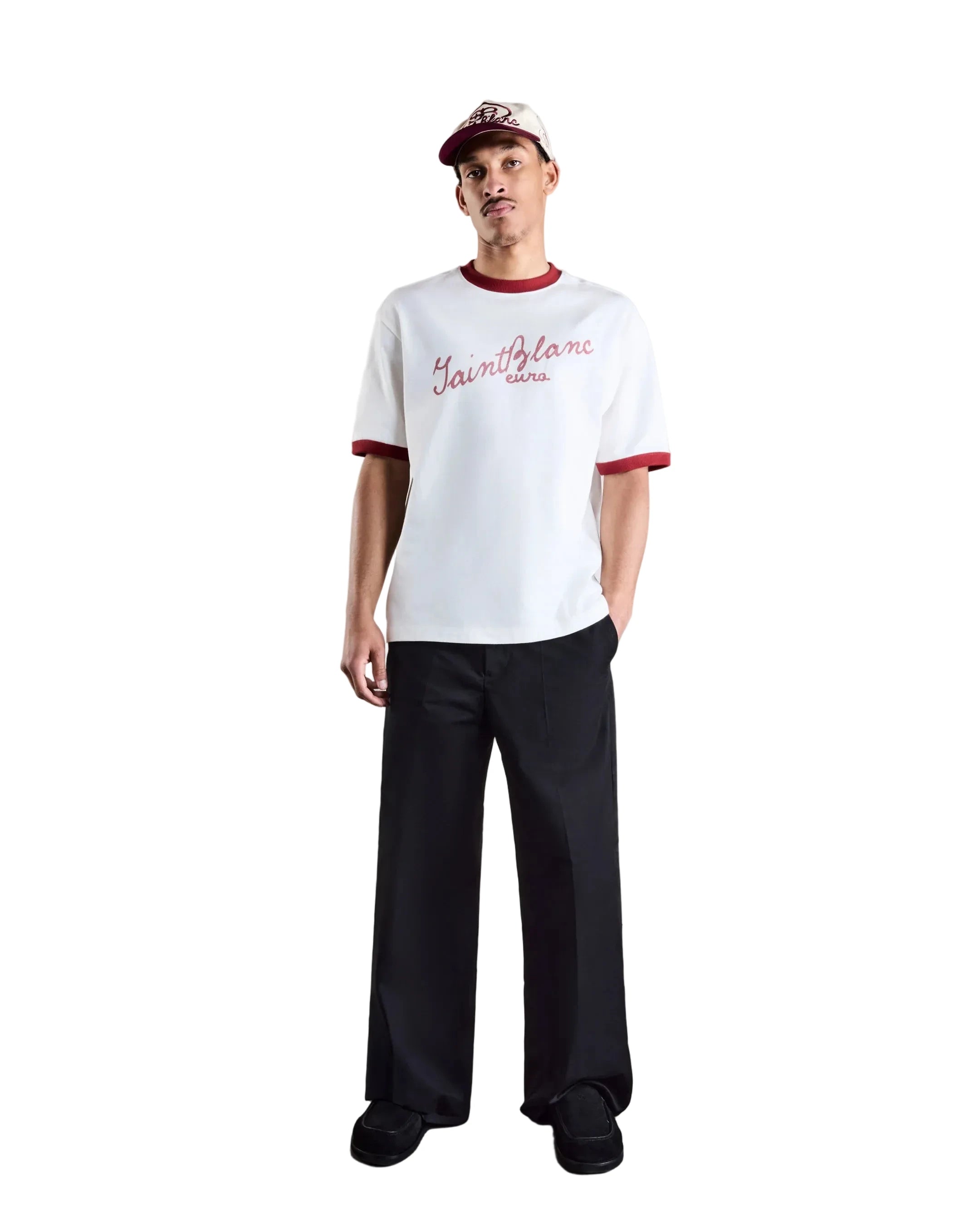 Saint Blanc Scribble Ringer T-Shirt