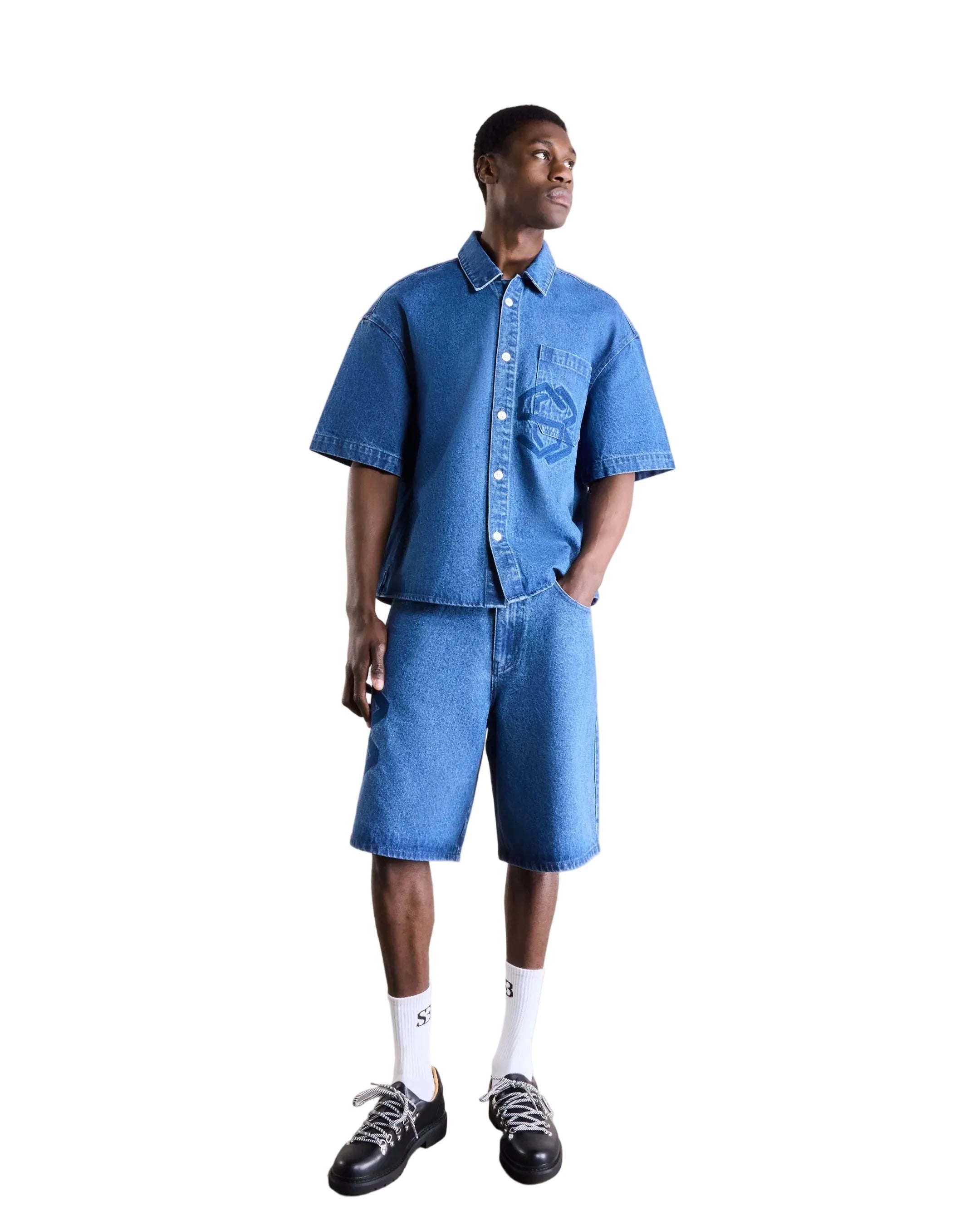 Saint Blanc Editor Denim Short