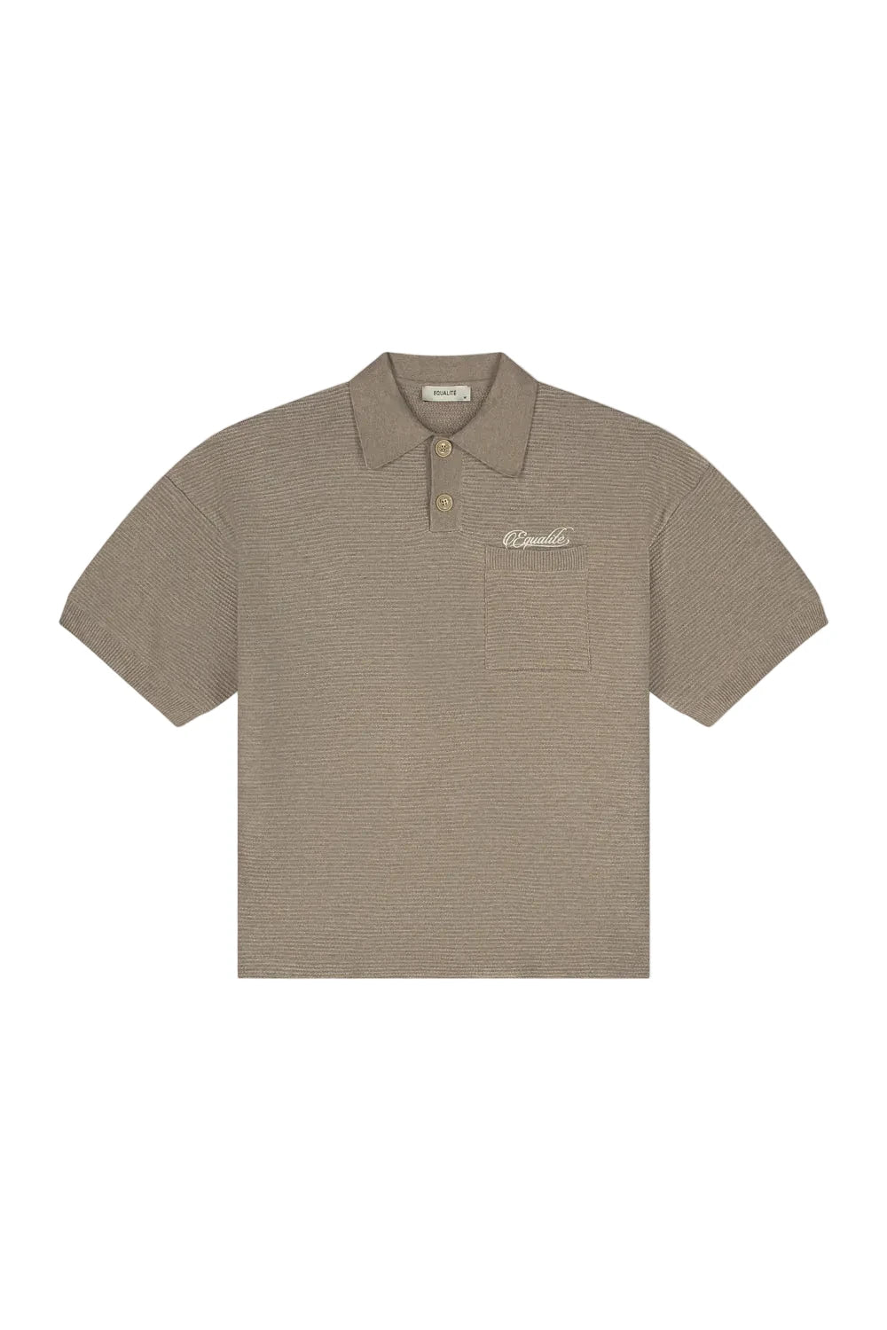 Equalité Saint Knit Polo Taupe