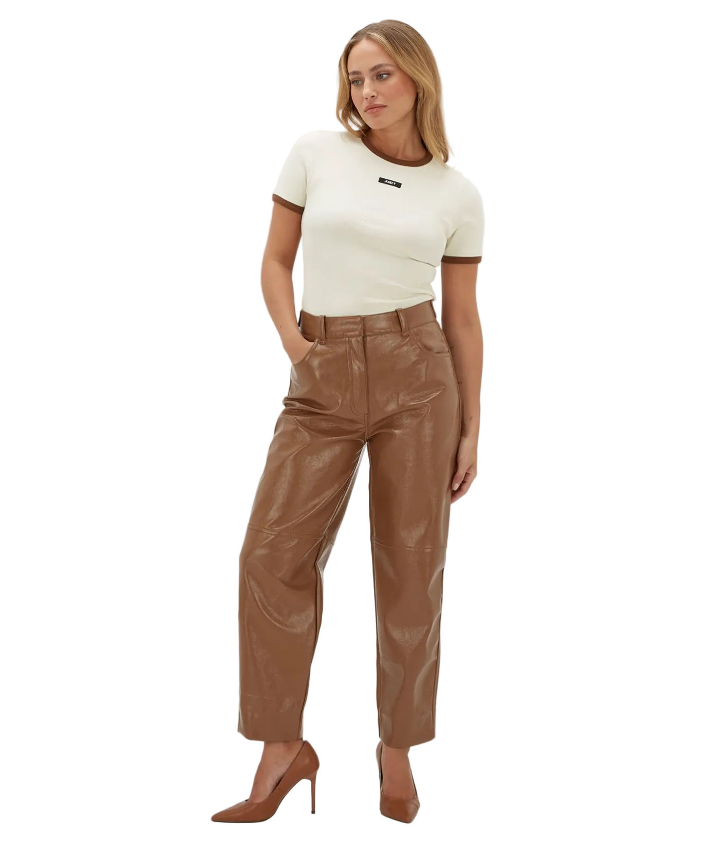 Josh V Cody Slim Fit T-Shirt Met Logo