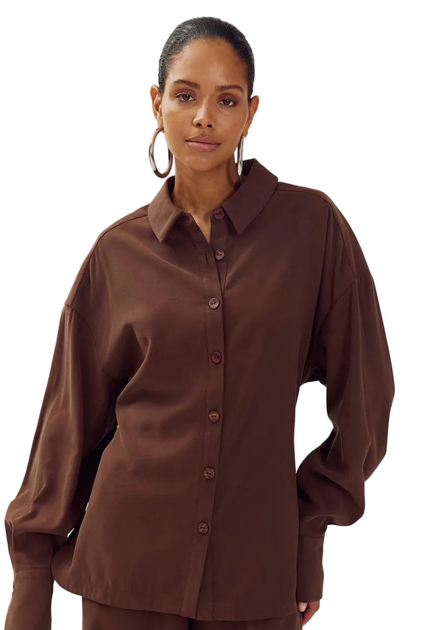 Harper & Yve Blouse Helena - Hot Fudge